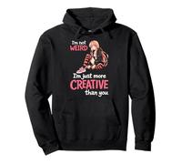 No Soy Raro, Solo Soy más Creativo Anime Girl Otaku Manga Sudadera con Capucha