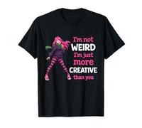 No Soy Raro, Solo Soy más Creativo con gráficos de Manga de Anime Camiseta