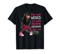No Soy Raro, Solo Soy más Creativo Que tú. Anime Negro Camiseta