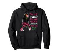 No Soy Raro, Solo Soy más Creativo Que tú. Anime Negro Sudadera con Capucha
