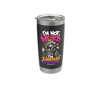 No soy raro, soy edicion limitada mapache Vaso térmico de acero inoxidable de doble pared