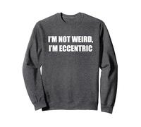 No Soy Raro, Soy excéntrico Sudadera, Unisex para Adultos, Jaspeado Oscuro, M