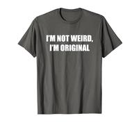No Soy Raro, Soy Original Camiseta, Hombre, Asfalto, M