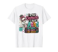No Soy recatado Tengo TDAH Humor esquelético Camiseta