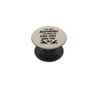 No Soy Responsable de lo Que Hace mi Rostro... Humor sarcástico PopSockets PopGrip Adhesivo
