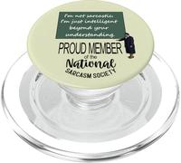 No Soy sarcástico, Soy Inteligente más allá de tu PopSockets PopGrip para MagSafe