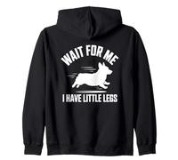 No Soy Slow Little Legs Corgi Dog Running Humor Sudadera con Capucha