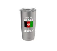 No soy solo inteligente Afganistán bandera de país afgano Vaso térmico de acero inoxidable de doble pared