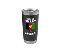 No soy solo inteligente Afganistán bandera de país afgano Vaso térmico de acero inoxidable de doble pared