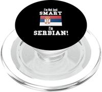 No Soy Solo Inteligente, Bandera de país serbio Serbia PopSockets PopGrip para MagSafe