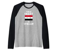 No Soy Solo Inteligente, Bandera de país Sirio Siria Camiseta Manga Raglan