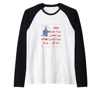 No Soy Solo la niña de papá, Soy la Hija de un Veterano EE. UU Camiseta Manga Raglan