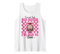 No soy solo su hermana, soy su fan #1 Fútbol hermana chica Camiseta sin Mangas