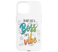 No Soy Solo Un Jefe, Soy Un Amante del Café Vibe Empowerment Carcasa para iPhone 15