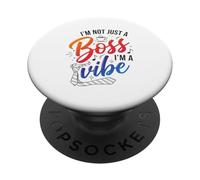 No Soy Solo Un Jefe, Soy Un Amante del Café Vibe Pride PopSockets PopGrip Adhesivo