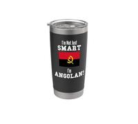 No soy solo una bandera angoleña inteligente Angola Vaso térmico de acero inoxidable de doble pared