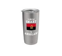 No soy solo una bandera angoleña inteligente Angola Vaso térmico de acero inoxidable de doble pared