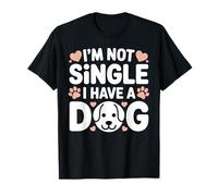 No Soy Soltero Tengo un Perro Divertido Amante de los Perros Sayinng Camiseta
