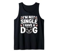 No Soy Soltero Tengo un Perro Divertido Amante de los Perros Sayinng Camiseta sin Mangas