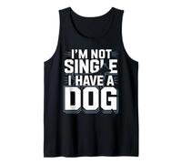 No Soy Soltero Tengo un Perro Divertido Amante de los Perros Sayinng Camiseta sin Mangas