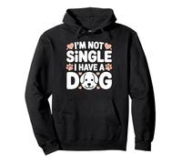 No Soy Soltero Tengo un Perro Divertido Amante de los Perros Sayinng Sudadera con Capucha