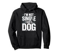No Soy Soltero Tengo un Perro Divertido Amante de los Perros Sayinng Sudadera con Capucha