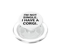 No Soy Soltero, Tengo un Perro Divertido de Corgi PopSockets PopGrip para MagSafe