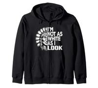 No soy tan blanco como parezco ADN indígena americano Sudadera con Capucha