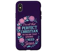 No Soy Tan Cristiano Necesito Jesús Fe Mujeres Carcasa para iPhone X/XS