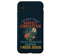 No Soy Tan Cristiano Necesito Jesús Fe Mujeres Carcasa para iPhone XS MAX