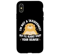 No soy taxidermista, pero con mucho gusto rellenaré a tu castor lindo Carcasa para iPhone X/XS