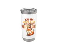 No Soy Testarudo Sólo Extremadamente Estable Zorro Vaso térmico de acero inoxidable de doble pared