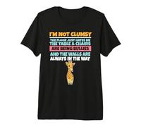 No Soy Torpe El Piso me Odia Jirafa tonta Camiseta Premium