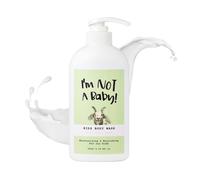 No soy un beb! Ventilador para nios de nios: dermatlogo probado alrgenos sin crueldad PETA sin crueldad para nios Milk de cabra 16.9 fl oz