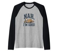 No, Soy un Buen Perezoso Camiseta Manga Raglan
