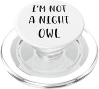 No Soy un búho Nocturno Funny Idea White Lie Party PopSockets PopGrip para MagSafe