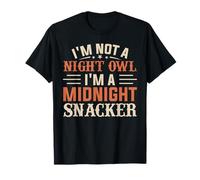 No Soy un búho Nocturno Soy un Bocadillo de Medianoche Foodie Novedad Camiseta