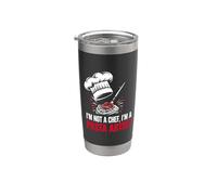 No soy un chef Soy un artista de pasta Funny Chef & Pasta Lover Vaso térmico de acero inoxidable de doble pared