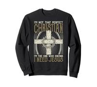 No Soy un Cristiano, Necesito a Jesús, Vintage Belief, Faith Sudadera