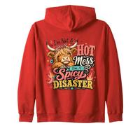 No Soy Un Desastre Caliente, Soy Un Desastre Picante Sudadera con Capucha