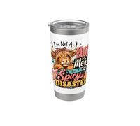 No Soy Un Desastre Caliente, Soy Un Desastre Picante Vaso térmico de acero inoxidable de doble pared