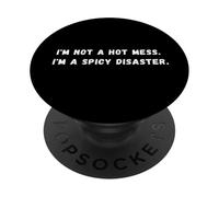 No soy un desastre picante Sarcástico Dicho sarcástico PopSockets PopGrip Adhesivo