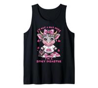 No Soy un Desastre, Soy una Vaca Rosa de Las Highlands picantes y desastrosas Camiseta sin Mangas