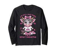 No Soy un Desastre, Soy una Vaca Rosa de Las Highlands picantes y desastrosas Manga Larga