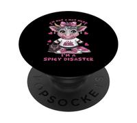 No Soy un Desastre, Soy una Vaca Rosa de Las Highlands picantes y desastrosas PopSockets PopGrip Adhesivo