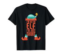 No Soy un Elfo, Solo me Falta una Navidad Divertida Camiseta gráfica económica, Hombre, Negro, M