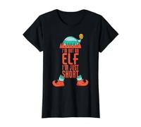 No Soy un Elfo, Solo me Falta una Navidad Divertida Camiseta gráfica económica, Mujer, Negro, XS