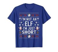 No Soy Un Elfo, Solo Soy Corto Feliz Navidad Elfo Navidad Camiseta, Hombre, Azul Real, L