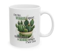 No Soy Un Experto En Cactus, Pero Sé Reconocer Un Idiota Cuando Lo Veo Tazas Cerámica Taza De Café Con Asa Taza 330Ml Para Té Leche Leche
