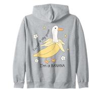 No soy un ganso tonto Soy un pato plátano Meme Animal divertido Sudadera con Capucha